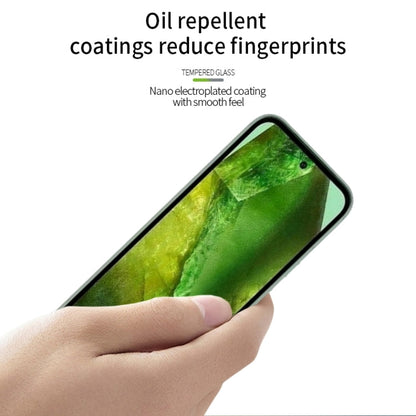 For Google Pixel 8a MOFI 9H 2.5D Full Screen Tempered Glass Film(Black)
