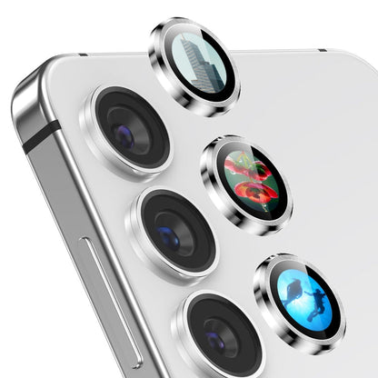 For Samsung Galaxy S24+ 5G ENKAY Hat-Prince AR 9H Rear Lens Aluminium Alloy Tempered Glass Film(Silver)