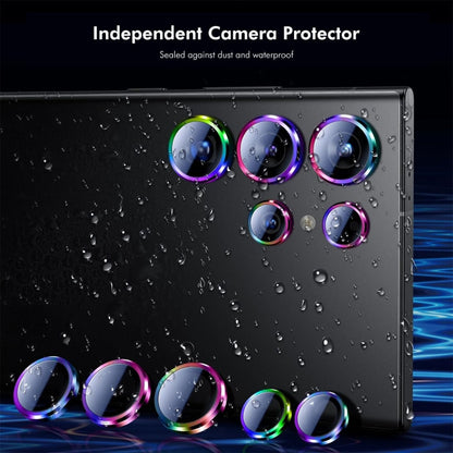 For Samsung Galaxy S24 Ultra 5G ENKAY Hat-Prince AR 9H Rear Lens Aluminium Alloy Tempered Glass Film(Grey)