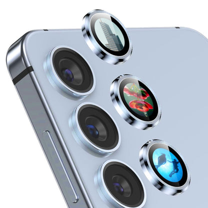Pour Samsung Galaxy S23 5G / S23+ 5G ENKAY Hat-Prince AR Film de protection d'objectif arrière en verre trempé en alliage d'aluminium 9H (Bleu clair)