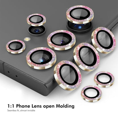 For Samsung Galaxy S24 Ultra 5G ENKAY Hat-Prince AR 9H Rear Lens Glitter Aluminium Alloy Tempered Glass Film(Silver)