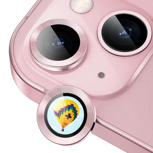 Pour iPhone 14 / 14 Plus ENKAY Hat-Prince AR Film en verre trempé en alliage d'aluminium 9H pour lentille arrière (rose)