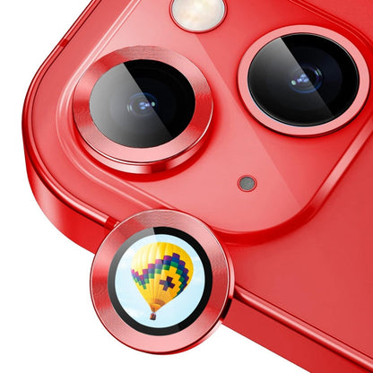 Pour iPhone 13 / 13 mini ENKAY Hat-Prince AR 9H Film en verre trempé pour objectif arrière en alliage d'aluminium (Rouge)