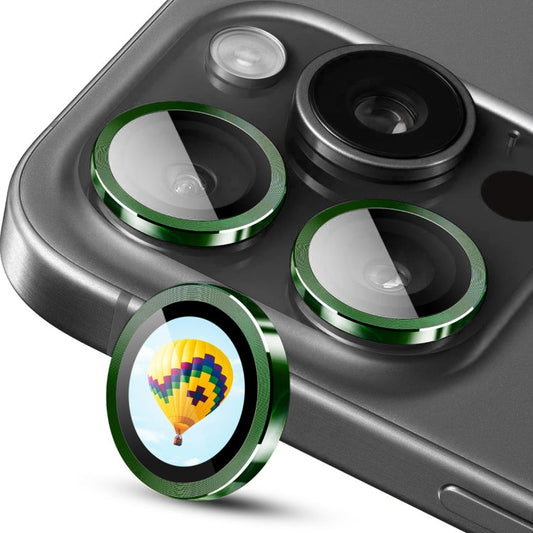 Pour iPhone 13 Pro / 13 Pro Max ENKAY Hat-Prince AR 9H Film en Verre Trempé en Alliage d'Aluminium pour Objectif Arrière (Vert Foncé)