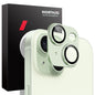 For iPhone 15 / 15 Plus NORTHJO Matte Camera Lens Protector Tempered Glass Rear Lens Film(Green)