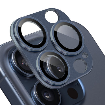 For iPhone 15 Pro / 15 Pro Max NORTHJO Matte Camera Lens Protector Tempered Glass Rear Lens Film(Blue)