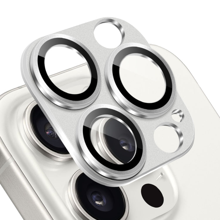 For iPhone 15 Pro / 15 Pro Max NORTHJO Matte Camera Lens Protector Tempered Glass Rear Lens Film(Silver)