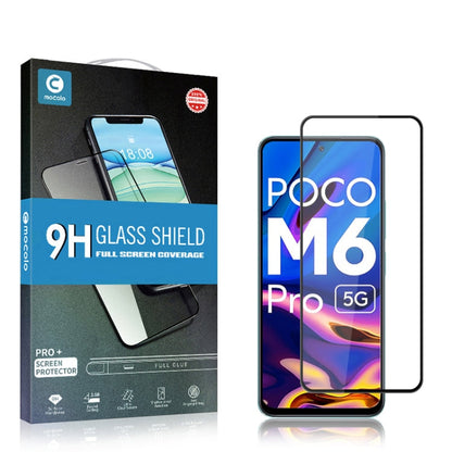 For Xiaomi Poco M6 Pro 5G mocolo 2.5D Full Glue Full Cover Tempered Glass Film