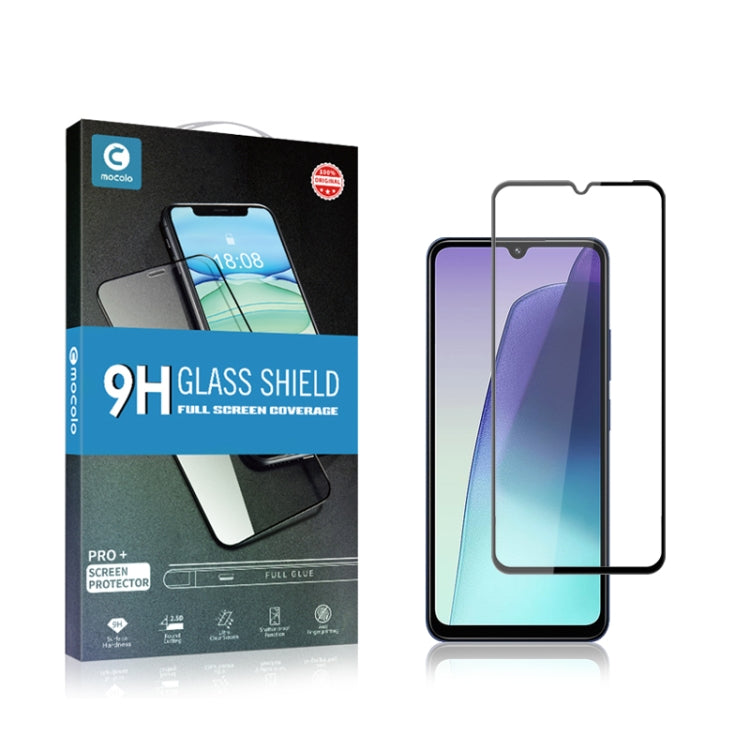 For Redmi Note 14 163.25mm mocolo 2.5D Full Glue Full Cover Tempered Glass Film