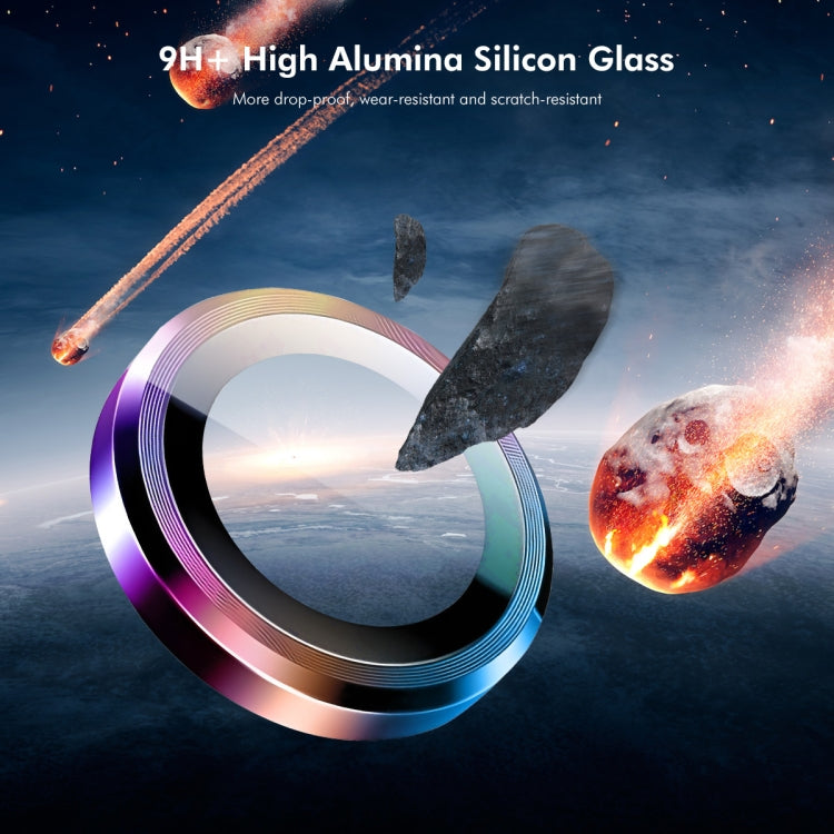 For Redmi Turbo 3 ENKAY Hat-Prince 9H Rear Camera Lens Aluminium Alloy Tempered Glass Film(Colorful)