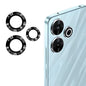 For Redmi 13 4G / 5G ENKAY Hat-Prince 9H Rear Camera Lens Aluminium Alloy Tempered Glass Film(Black)