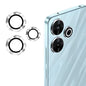 For Redmi 13 4G / 5G ENKAY Hat-Prince 9H Rear Camera Lens Aluminium Alloy Tempered Glass Film(Silver)