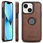 For iPhone 13 Suteni G1 Magsafe Leather Back Phone Case(Brown)
