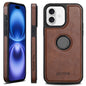For iPhone 16 Plus Suteni G1 Magsafe Leather Back Phone Case(Brown)