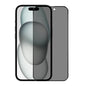 For iPhone 15 NORTHJO A++ 28 Degree Privacy Full Glue Silk Printing Tempered Glass Film