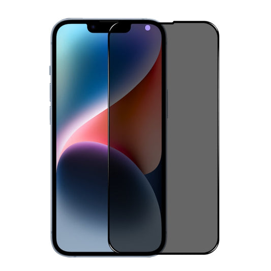 Pour iPhone 14 Plus / 13 Pro Max NORTHJO A++ Film de protection en verre trempé sérigraphié avec colle intégrale et filtre de confidentialité à 28 degrés