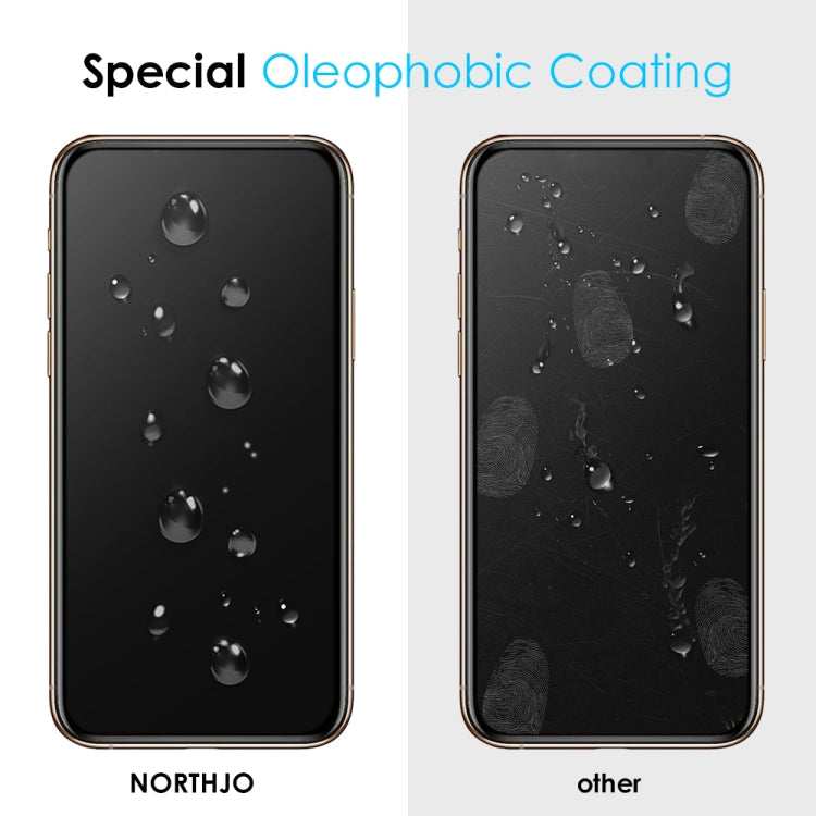 For iPhone 11 Pro Max / XS Max NORTHJO A++ 28 Degree Privacy Full Glue Silk Printing Tempered Glass Film