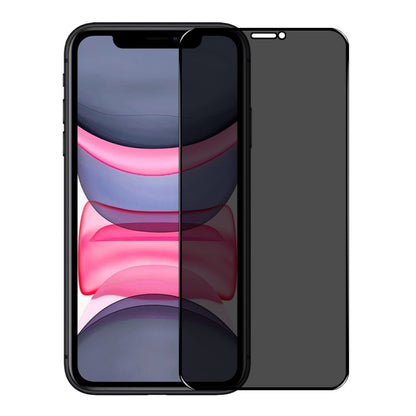 For iPhone 11 / XR NORTHJO A++ 28 Degree Privacy Full Glue Silk Printing Tempered Glass Film