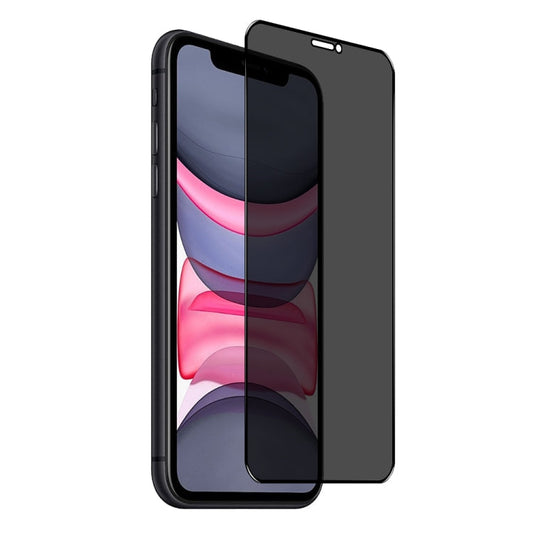 For iPhone 11 / XR NORTHJO A++ 28 Degree Privacy Full Glue Silk Printing Tempered Glass Film