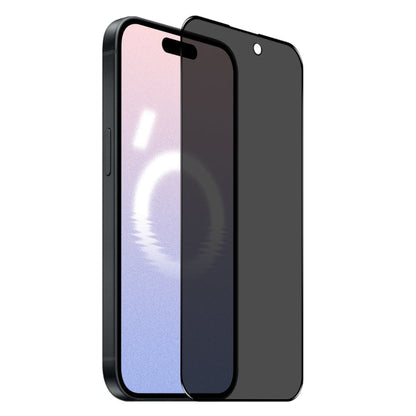 For iPhone 16 NORTHJO A++ 28 Degree Privacy Full Glue Silk Printing Tempered Glass Film