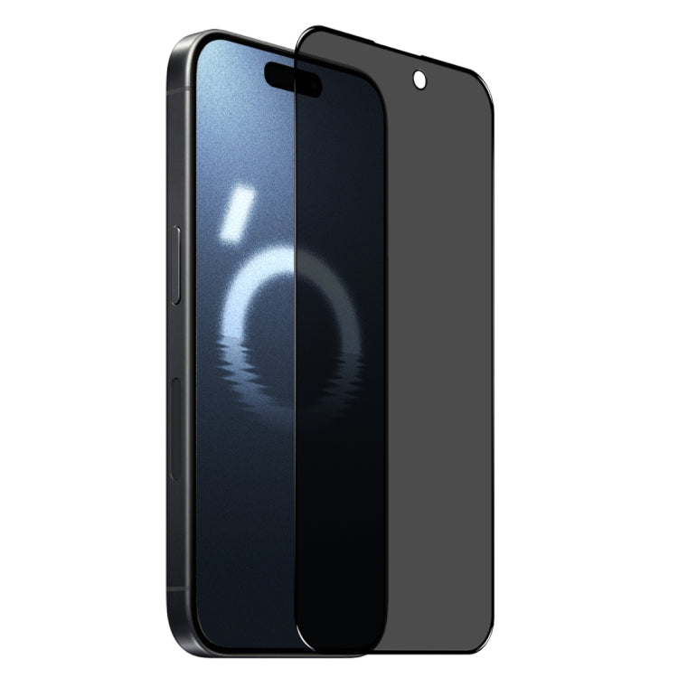For iPhone 16 Pro NORTHJO A++ 28 Degree Privacy Full Glue Silk Printing Tempered Glass Film