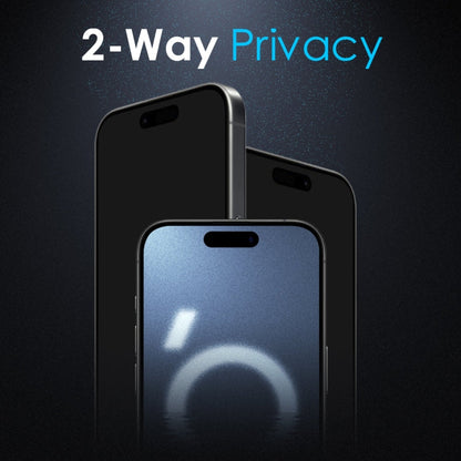 For iPhone 16 Pro NORTHJO A++ 28 Degree Privacy Full Glue Silk Printing Tempered Glass Film