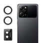 Pour Xiaomi Poco X5 Pro ENKAY Hat-Prince Film en verre trempé pour objectif de caméra arrière 9H en alliage d'aluminium (argent)