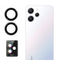 Pour Xiaomi Redmi 12 4G ENKAY Hat-Prince 9H Film en verre trempé en alliage d'aluminium pour objectif de caméra arrière (Noir)