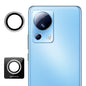 Pour Xiaomi 13 Lite 4G Film en verre trempé en alliage d'aluminium ENKAY Hat-Prince 9H pour objectif d'appareil photo arrière (argent)