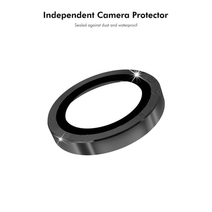 For OPPO A78 5G ENKAY Hat-Prince 9H Rear Camera Lens Aluminium Alloy Tempered Glass Film(Black)
