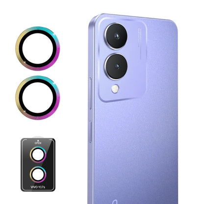 For vivo Y17s ENKAY Hat-Prince 9H Rear Camera Lens Aluminium Alloy Tempered Glass Film(Colorful)