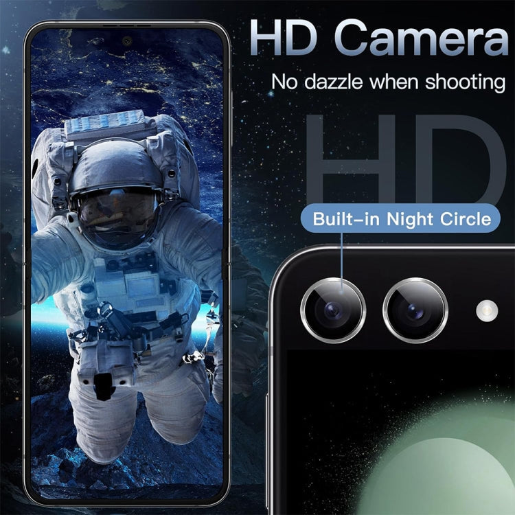 For Samsung Galaxy Z Flip6 ENKAY Hat-Prince 9H Rear Lens Aluminium Alloy Tempered Glass Film(Golden)