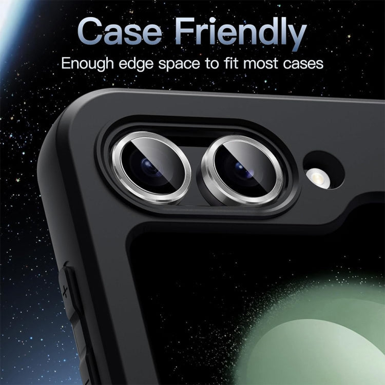 For Samsung Galaxy Z Flip6 ENKAY Hat-Prince 9H Rear Lens Aluminium Alloy Tempered Glass Film(Golden)