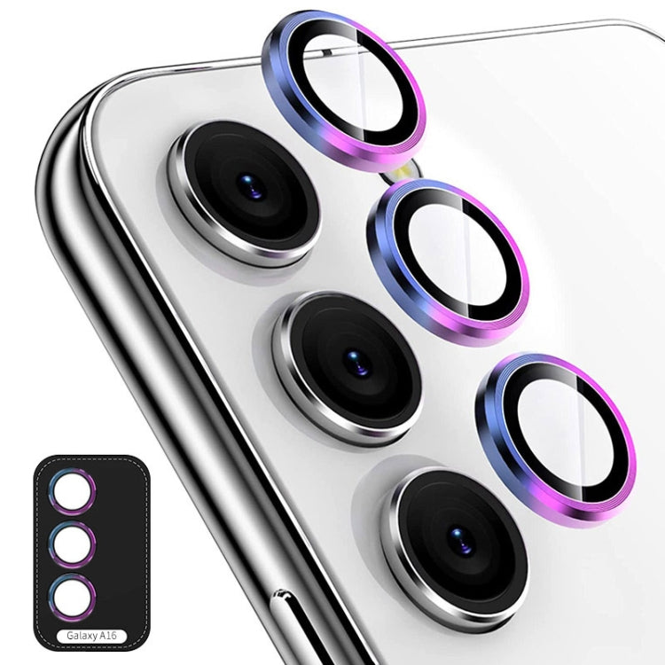 For Samsung Galaxy A16 5G ENKAY Hat-Prince 9H Rear Camera Lens Aluminium Alloy Tempered Glass Film(Colorful)