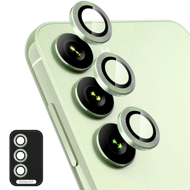For Samsung Galaxy A16 5G ENKAY Hat-Prince 9H Rear Camera Lens Aluminium Alloy Tempered Glass Film(Lemon Green)
