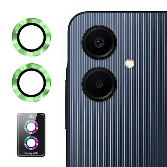 For Samsung Galaxy A06 4G ENKAY Hat-Prince 9H Rear Camera Lens Aluminium Alloy Tempered Glass Film(Lemon Green)
