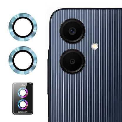 For Samsung Galaxy A06 4G ENKAY Hat-Prince 9H Rear Camera Lens Aluminium Alloy Tempered Glass Film(Light Blue)