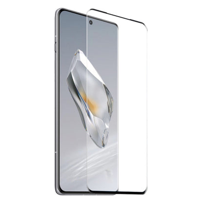 For OnePlus 12 5G NORTHJO Transparent TPU Phone Case with Tempered Glass Film(Transparent)