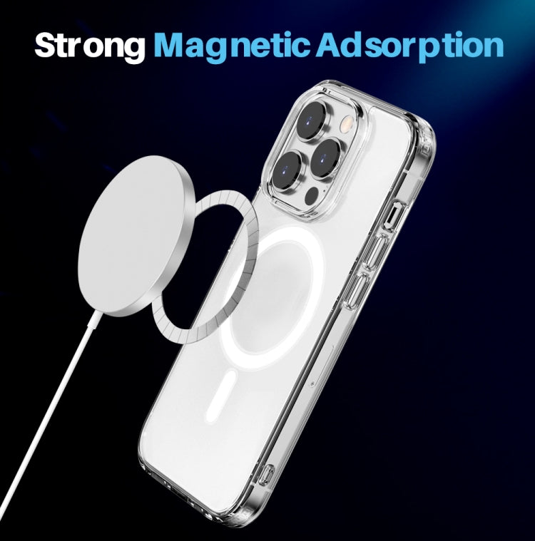For iPhone 14 Pro NORTHJO 5 in 1 Magsafe Clear Phone Case with 2pcs Screen Film + 2pcs Rear Lens Film