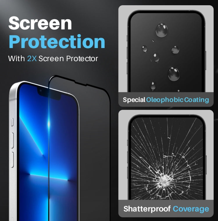 For iPhone 13 Pro Max NORTHJO 5 in 1 Magsafe Clear Phone Case with 2pcs Screen Film + 2pcs Rear Lens Film