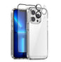 Pour iPhone 13 Pro NORTHJO Étui de protection transparent 3 en 1 avec film de protection d'écran + film de protection d'objectif arrière