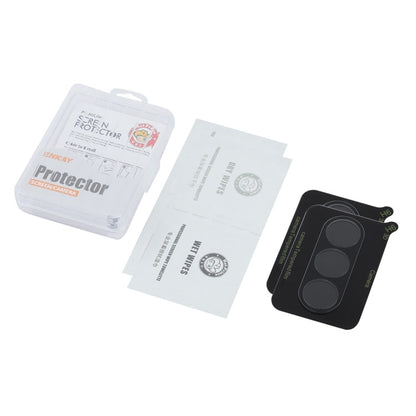 Pour OnePlus Ace 3V 2 pièces Film en verre trempé ENKAY 9H pour objectif de caméra arrière (Transparent)