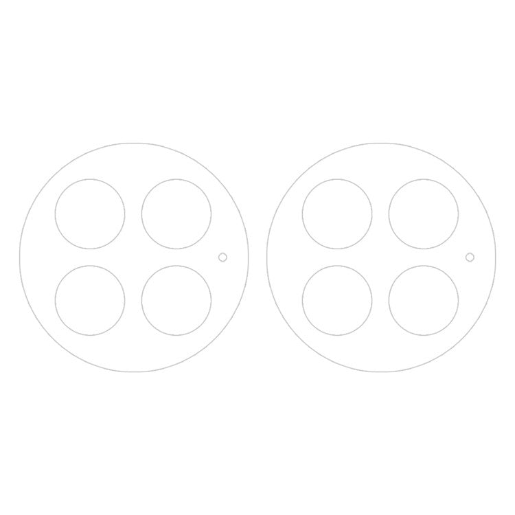 For OnePlus Ace 2 Pro 2pcs ENKAY 9H Rear Camera Lens Tempered Glass Film(Transparent)