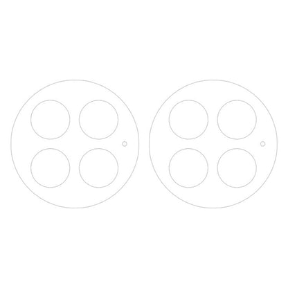 For OnePlus Ace 2 Pro 2pcs ENKAY 9H Rear Camera Lens Tempered Glass Film(Transparent)