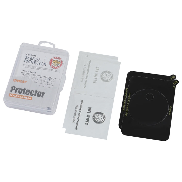 For OnePlus Ace 3 / 12R 2pcs ENKAY 9H Rear Camera Lens Tempered Glass Film(Transparent)
