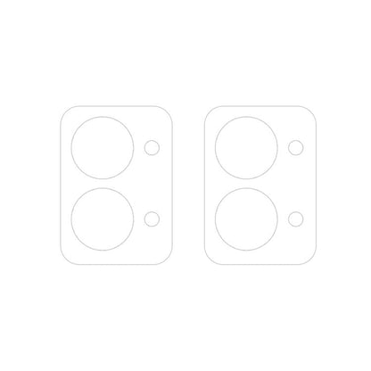 For OnePlus Nord 2T 2pcs ENKAY 9H Rear Camera Lens Tempered Glass Film(Transparent)