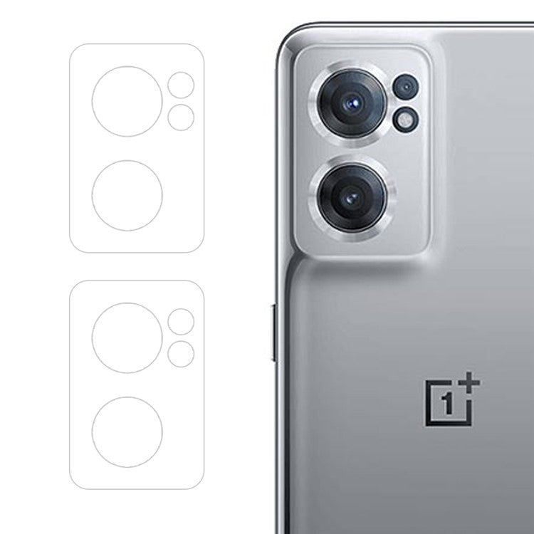 For OnePlus Nord CE 2 5G 2pcs ENKAY 9H Rear Camera Lens Tempered Glass Film(Transparent)