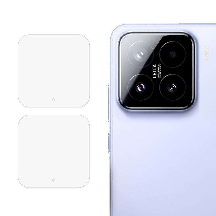 Pour Xiaomi 15 2pcs ENKAY Hat-Prince 9H Film en Verre Trempé pour Objectif de Caméra Arrière (Transparent)