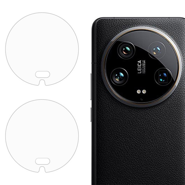 For Xiaomi 14 Ultra 2pcs ENKAY Hat-Prince 9H Rear Camera Lens Tempered Glass Film(Transparent)