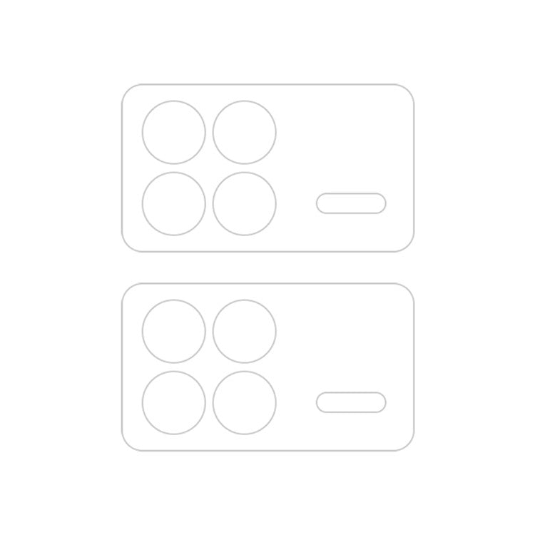 For Xiaomi Mix Fold 3 2pcs ENKAY Hat-Prince 9H Rear Camera Lens Tempered Glass Film(Transparent)